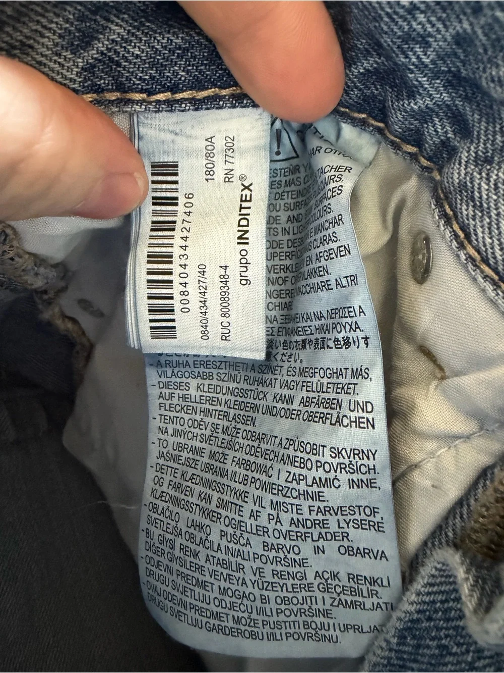 Zara Two Toned Blue Washed Denim Long Shorts